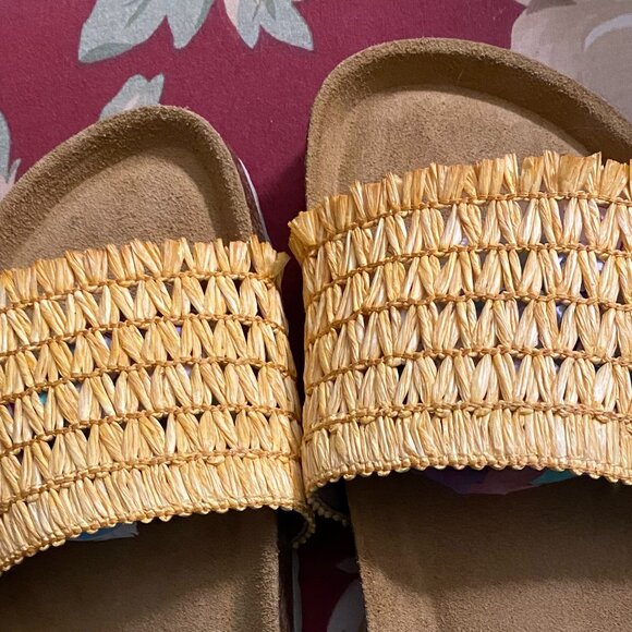Slide/Sandal INTENTIONALLY BLANK Triana - Raffia Sandal New condition - Picture 3 of 6